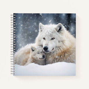 Wolf Animal Wild Beauty Freedom Wilderness Art Notizbuch