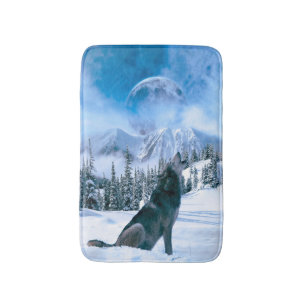 Wolf-Anruf Badematte