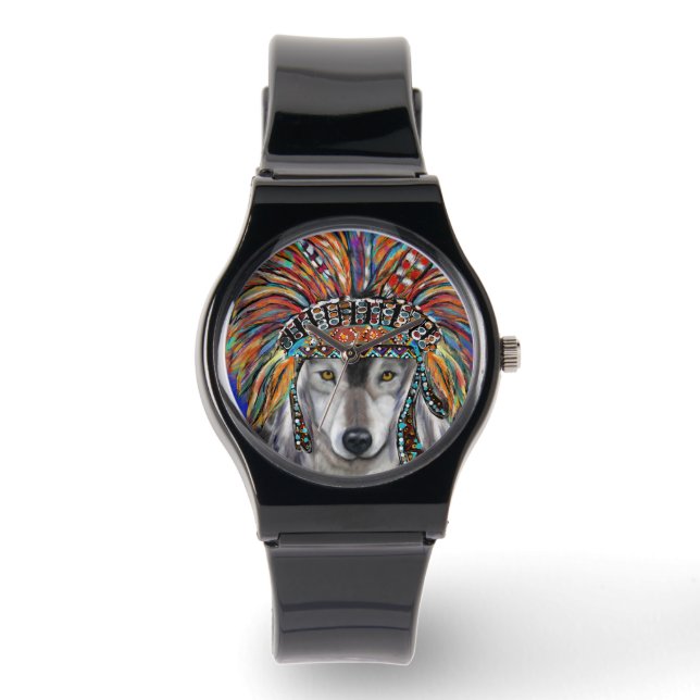 WOLF ART ARMBANDUHR (Vorderseite)