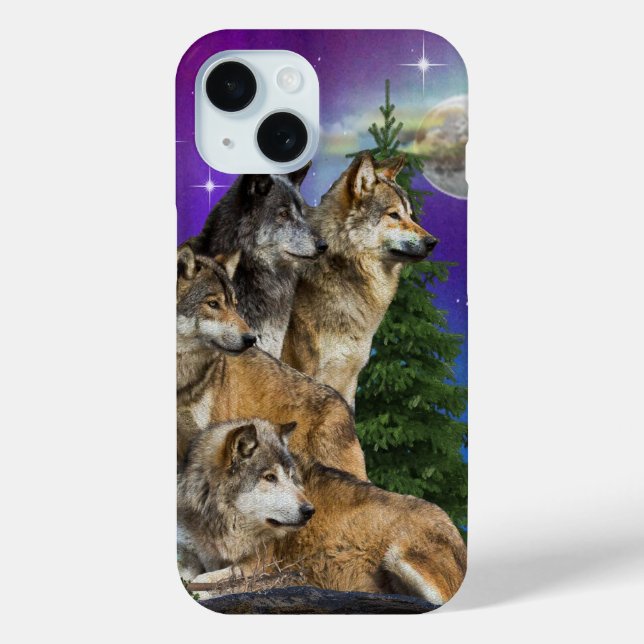 Wolf Art Case-Mate iPhone Hülle (Rückseite)