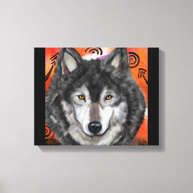 Wolf Art Leinwanddruck (Vorderseite)