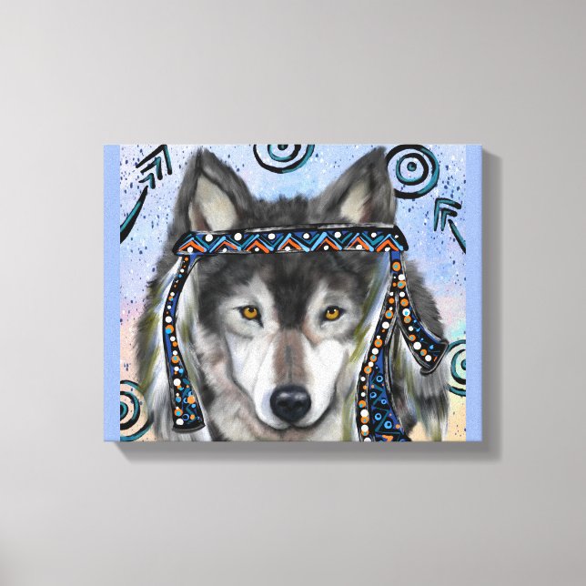 Wolf Art Leinwanddruck (Vorderseite)