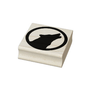 Wolf Art Rubber Briefmarke Gummistempel