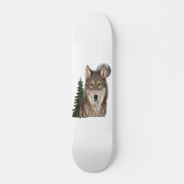 Wolf Art Skateboard (Vorne)