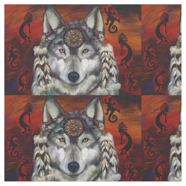 WOLF ART STOFF (Nahaufnahme)