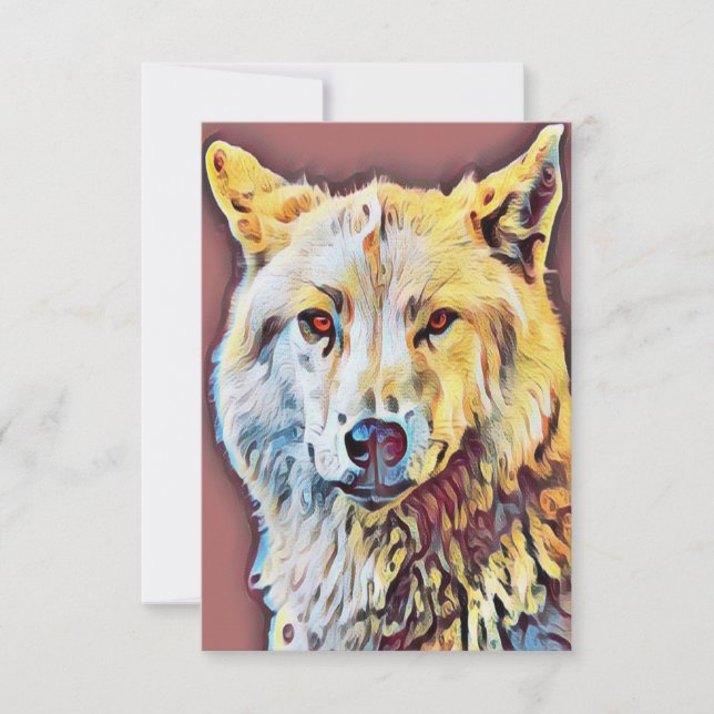 WOLF ARTISTIC PORTRAIT A EINLADUNG (Vorderseite)
