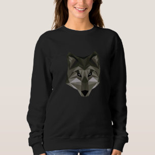 Wolf Artsy Farbige Waldtiere Wildnis Wolve Sweatshirt