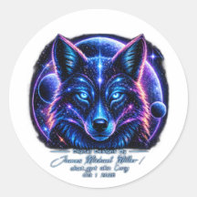 Wolf-Aufkleber
