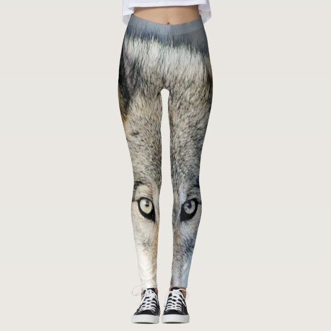Wolf-Augen Leggings (Vorderseite)