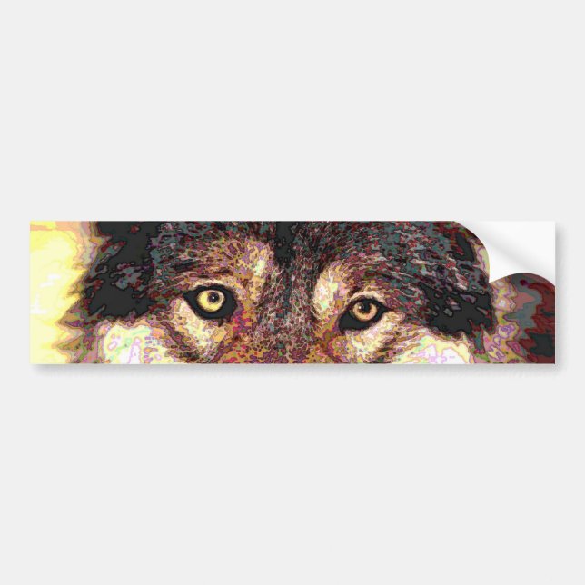 Wolf Autoaufkleber (Vorne)