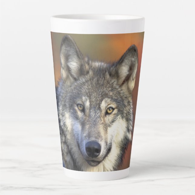 "Wolf Aware" Milchtasse (Vorderseite)