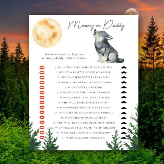 Wolf-Baby-Party - Mommy-oder-Daddy-Spiel (Von Creator hochgeladen)