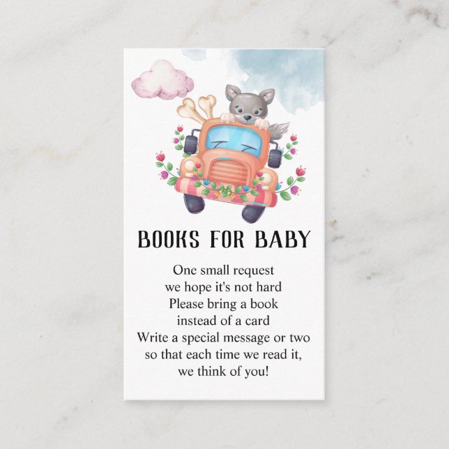 Wolf Baby Showbücher für Baby Begleitkarte (Vorderseite)