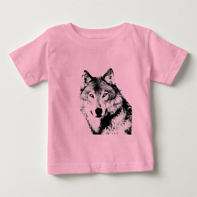 Wolf Baby T-shirt (Vorderseite)