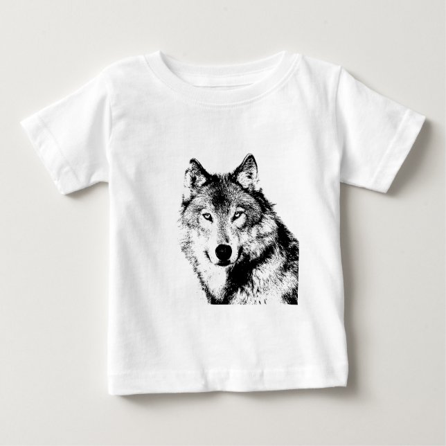 Wolf Baby T-shirt (Vorderseite)