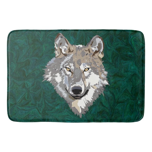 Wolf Badematte (Vorderseite)