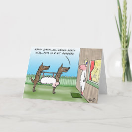 Wolf Birthday Card Karte