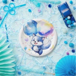 Wolf Birthday Pappteller