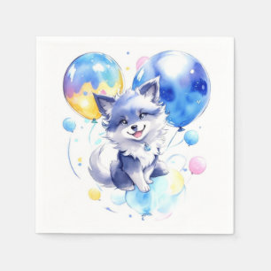Wolf Birthday Serviette