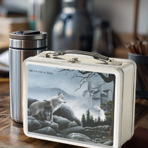 Wolf-Burg Wächter Metall Brotdose