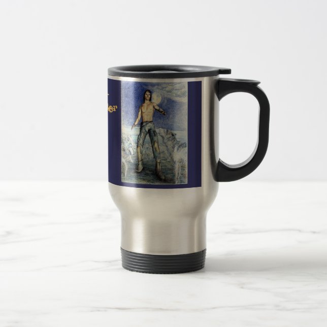 Wolf-Charmer Fantasy Travel Mug Reisebecher (Rechts)