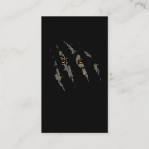 Wolf Claw krratch Wolves Forest Animal Visitenkarte