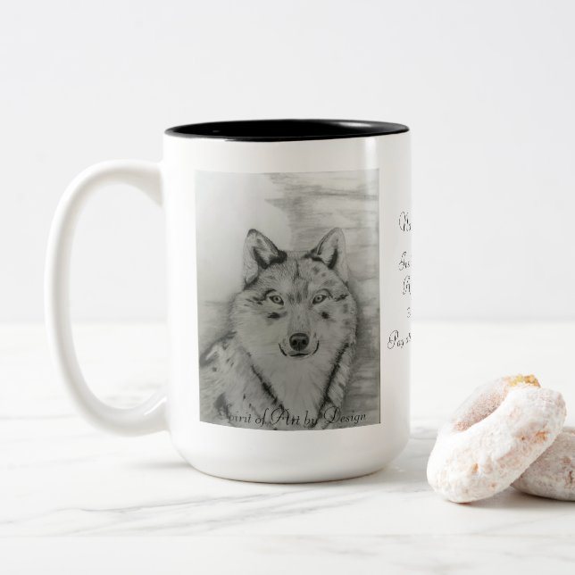Wolf Coffee Tasse (Mit Donut)