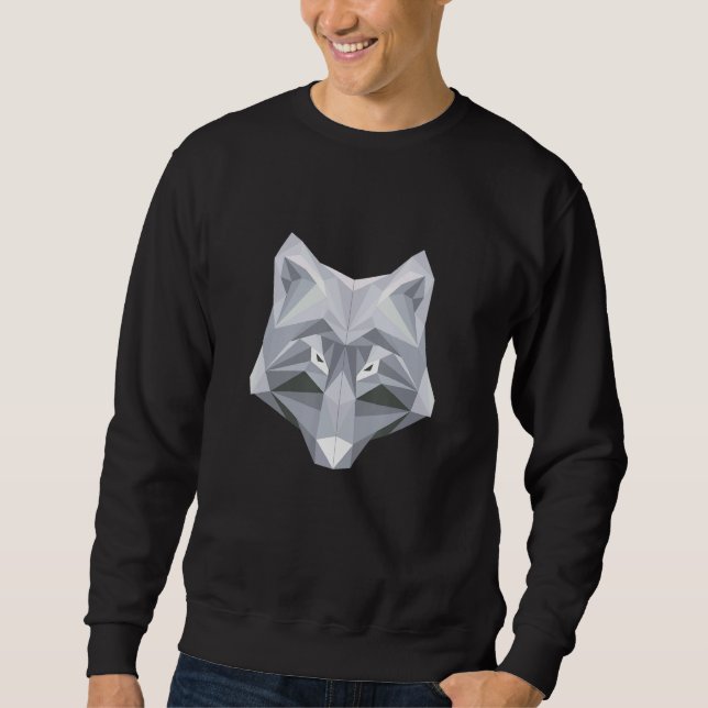Wolf Colorful Wildlife Animal Wolves Sweatshirt (Vorderseite)