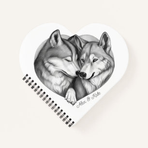 Wolf Couple Notizbuch