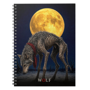 Wolf Cravat gothischer Surrealismus Notizblock