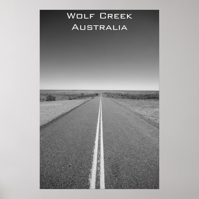 Wolf Creek Australie - Noir et blanc - Poster (Devant)