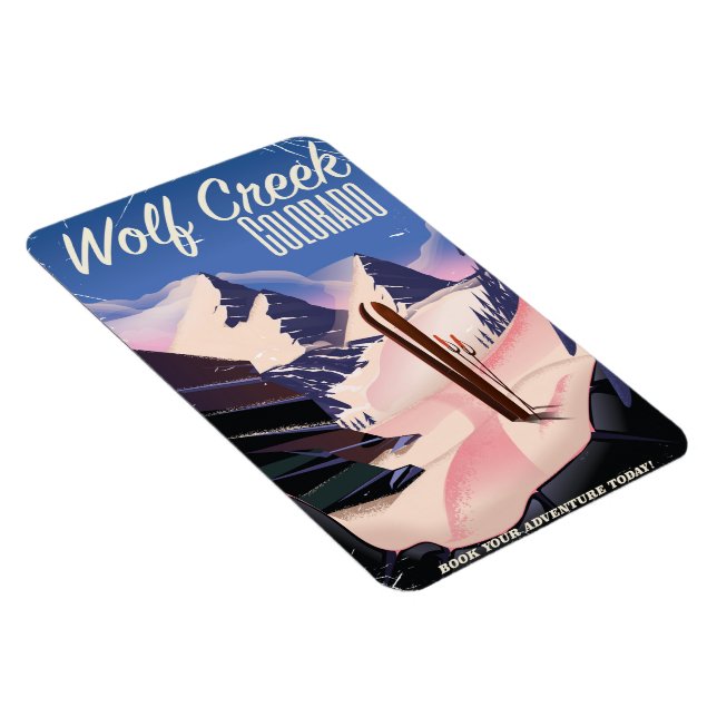 Wolf Creek Colorado Skiposter Magnet (Rechte Seite)