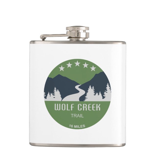 Wolf Creek Trail Dayton Ohio Flachmann (Vorderseite)