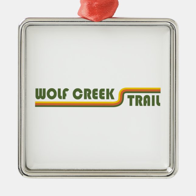 Wolf Creek Trail Dayton Ohio Ornament Aus Metall (Vorne)