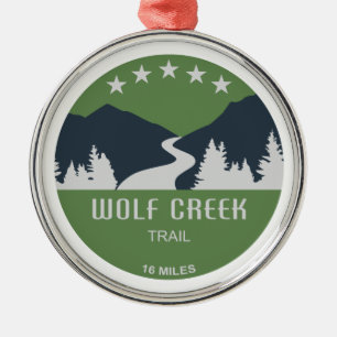 Wolf Creek Trail Dayton Ohio Ornament Aus Metall