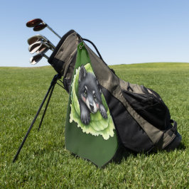 Wolf cub in the green: golfhandtuch