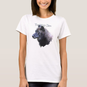 Wolf Den Grey Wolf Head Wildlife T-Shirt