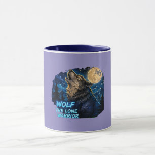 Wolf Der Alleinkrieger Becher Tasse