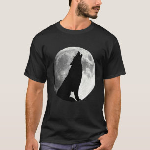 Wolf, der den Mondwolf anheult T-Shirt
