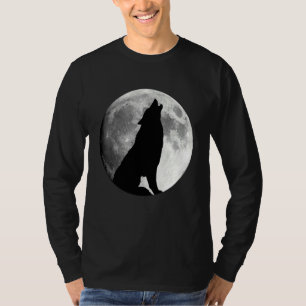 Wolf, der den Mondwolf anheult T-Shirt