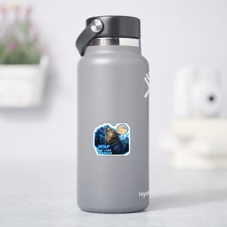 Wolf Der Einsame Krieger Aufkleber