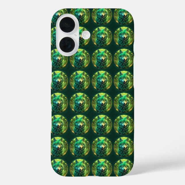 Wolf der Natur iPhone 16 Hülle (Rückseite)