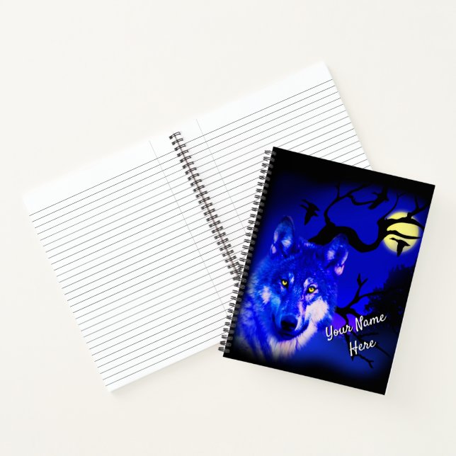 Wolf-Design-Notebook Notizbuch (Innenseite)