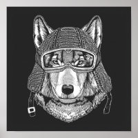 Wolf Dog Motorradfahrer