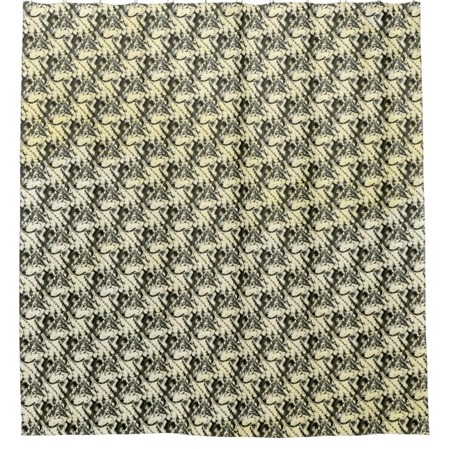 Wolf Duschvorhang (Vorderseite)