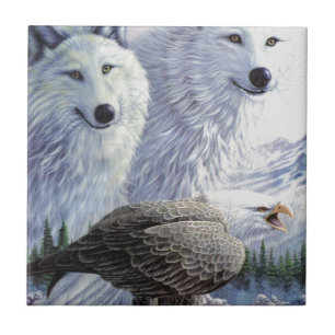 Wolf Eagle Animals Naturpark Büro für Naturschutz Fliese
