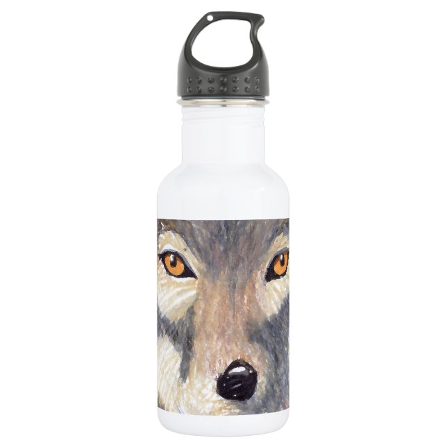 Wolf Edelstahlflasche (Vorderseite)