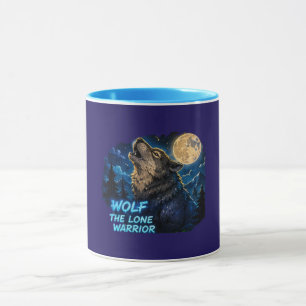 Wolf-Einzelkämpfer-Kaffeetasse Tasse