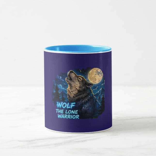 Wolf-Einzelkämpfer-Kaffeetasse Tasse (Zentrum)