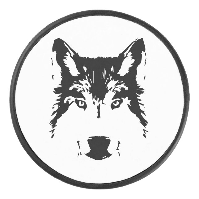 Wolf Eishockey Puck (Vorderseite)